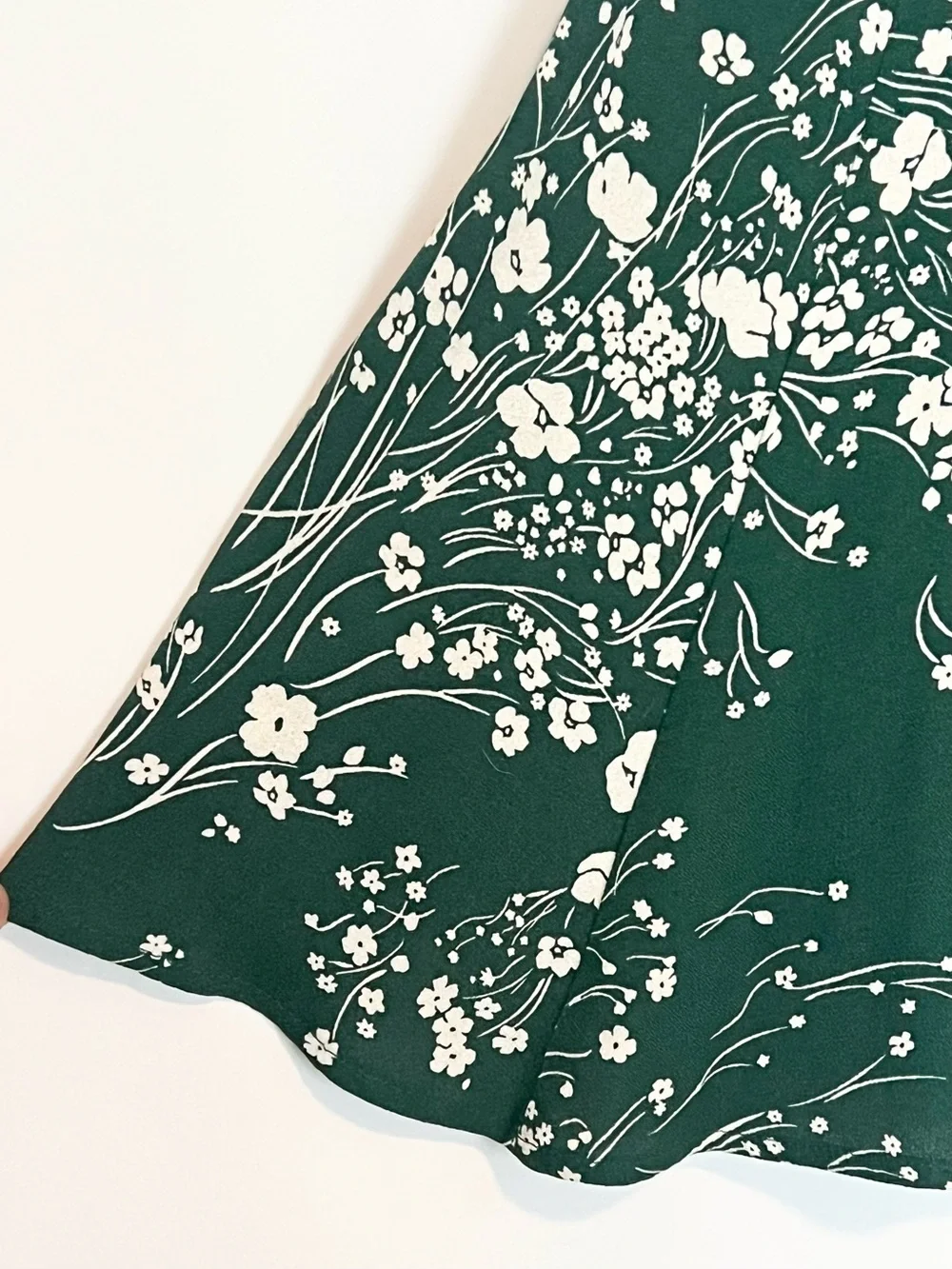 Reformation Tempest Floral Mini Dress Green Size 2 - Picture 7 of 11